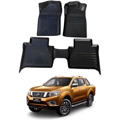 Nissan Navara Np300 Heavy Duty 3D Tailored Floor Mats - Automatic Nissan Navara Np300 Heavy Duty 3D Tailored Floor Mats - Automatic