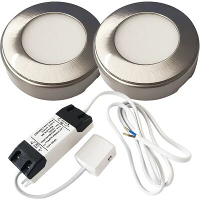 Loop 2x Brushed Nickel - Under Cabinet Light Loop 2x Brushed Nickel - Under Cabinet Light