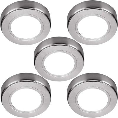 Loops 5x Brushed Nickel Kitchen LED Light & Driver Kit - Warm White - Kitchen Type Loops 5x Brushed Nickel Kitchen LED Light & Driver Kit - Warm White - Kitchen Type