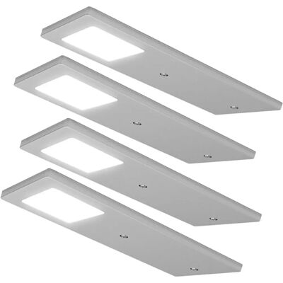 Loops 4x ALUMINIUM Ultra-Slim Rectangle Kitchen Light - White LED Loops 4x ALUMINIUM Ultra-Slim Rectangle Kitchen Light - White LED