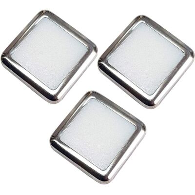 Loops Square LED Plinth Light Kit 3 NATURAL WHITE - LED Plinth Light Kit Loops Square LED Plinth Light Kit 3 NATURAL WHITE - LED Plinth Light Kit