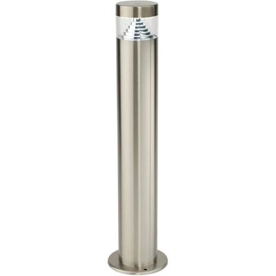 Loops White Steel Pyramid Outdoor Garden Bollard Light - Garden Bollard Light Loops White Steel Pyramid Outdoor Garden Bollard Light - Garden Bollard Light