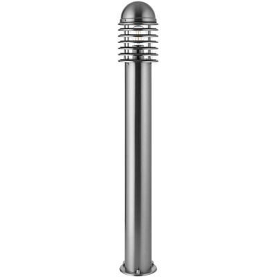 Loops 1m Polished Steel Vandal Proof Bollard Light - Outdoor Pathway Lamp Loops 1m Polished Steel Vandal Proof Bollard Light - Outdoor Pathway Lamp