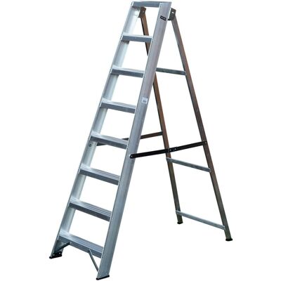 Loops 1.7m Aluminium Swingback Step Ladder 8 Tread - Step Ladder Loops 1.7m Aluminium Swingback Step Ladder 8 Tread - Step Ladder