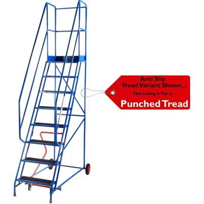 Loops 8 Tread Mobile Warehouse Stairs Blue 3m Ladder Loops 8 Tread Mobile Warehouse Stairs Blue 3m Ladder