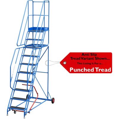 Loops 10 Tread Mobile Warehouse Stairs - Safety Ladder Loops 10 Tread Mobile Warehouse Stairs - Safety Ladder