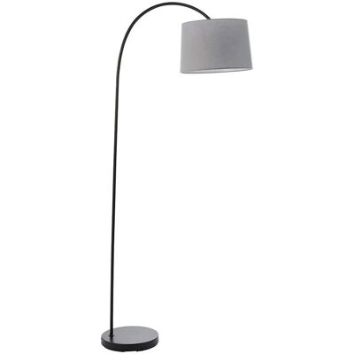 Carlson - Loops - Matt Black - Grey Shade - Floor lamp Carlson - Loops - Matt Black - Grey Shade - Floor lamp