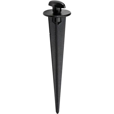 Loops Ground Spike for Flood Lights - Black - 170mm - Outdoor Accessory Loops Ground Spike for Flood Lights - Black - 170mm - Outdoor Accessory