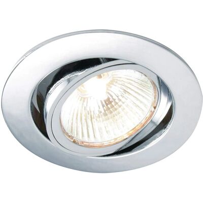 Loops Chrome Tilt Recessed Ceiling Down Light - Ceiling Down Light Loops Chrome Tilt Recessed Ceiling Down Light - Ceiling Down Light