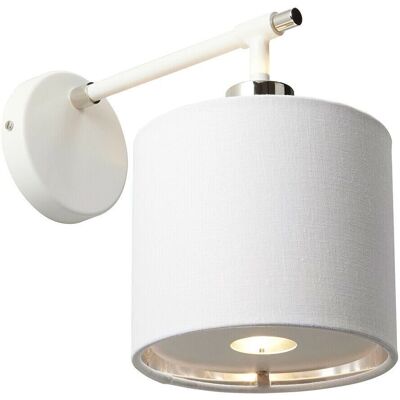 Unbranded Ed00089 Wall Light White/Polished Nickel - Wall Light Unbranded Ed00089 Wall Light White/Polished Nickel - Wall Light