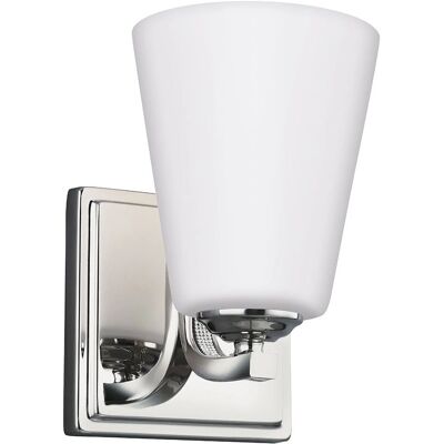 Unspecified Brand d00894 Polished Nickel Wall Light Sconce - Wall Light Sconce Unspecified Brand d00894 Polished Nickel Wall Light Sconce - Wall Light Sconce