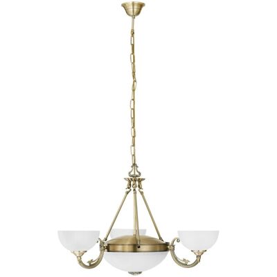 Bronzed Cast Metal White Satin Glass Pendant Light - Pendant Light Bronzed Cast Metal White Satin Glass Pendant Light - Pendant Light