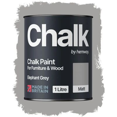 Hemway - Chalk Paint - Elephant Grey - Ultra-matte - Chalk Paint Hemway - Chalk Paint - Elephant Grey - Ultra-matte - Chalk Paint
