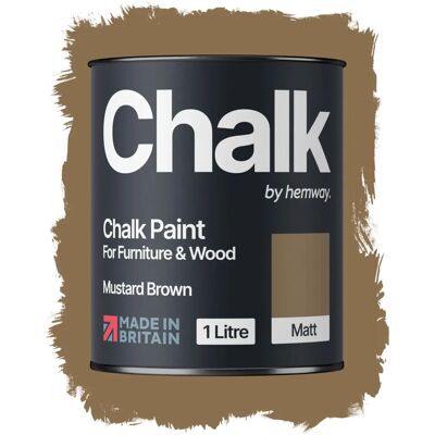 Hemway - Mustard Brown Chalk Paint - Ultra-matte - Low VOC - Chalk Paint Hemway - Mustard Brown Chalk Paint - Ultra-matte - Low VOC - Chalk Paint