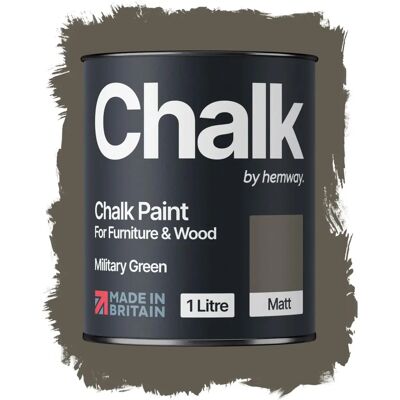 Hemway - Military Green Chalk Paint - Water-based - Paint Hemway - Military Green Chalk Paint - Water-based - Paint