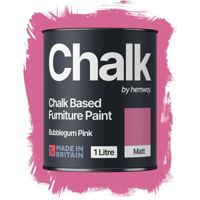 Hemway - Bubblegum Pink Paint - Chalk Based - Paint Hemway - Bubblegum Pink Paint - Chalk Based - Paint