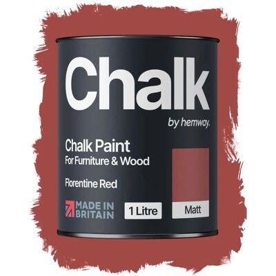 Hemway - Florentine Red Chalk Paint - Water-based - Low VOC - Chalk Paint Hemway - Florentine Red Chalk Paint - Water-based - Low VOC - Chalk Paint
