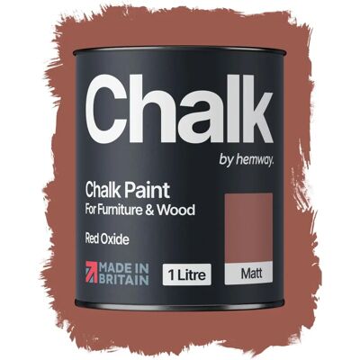 Hemway Red Oxide Chalk Paint - Ultra-matte - Water-based - Chalk paint Hemway Red Oxide Chalk Paint - Ultra-matte - Water-based - Chalk paint