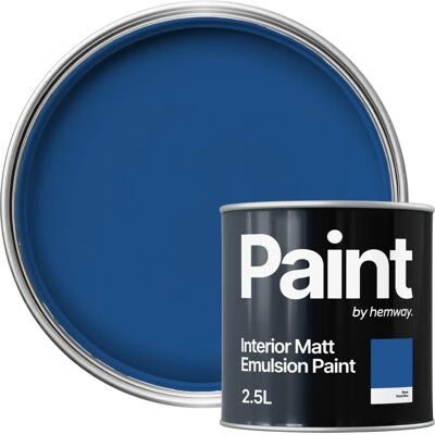 Hemway - Royal Blue Interior Paint - Matte - Interior Paint Hemway - Royal Blue Interior Paint - Matte - Interior Paint