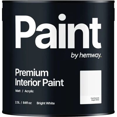 Hemway Brand Bright White Exterior & Interior Eco Paint Hemway Brand Bright White Exterior & Interior Eco Paint