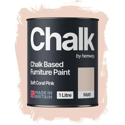 Hemway - Soft Coral Pink - Chalk Based - Furniture - Paint Hemway - Soft Coral Pink - Chalk Based - Furniture - Paint