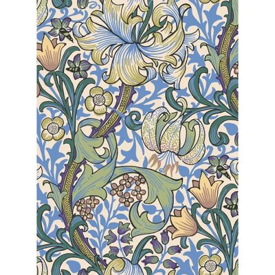 House of Hackney - Tapetti Golden Lily - Blau - Tapete House of Hackney - Tapetti Golden Lily - Blau - Tapete