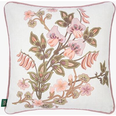 House of Hackney Kudde The Dancing Orchids Medium Piped Hemp - Beige 45X45 - Kudde House of Hackney Kudde The Dancing Orchids Medium Piped Hemp - Beige 45X45 - Kudde