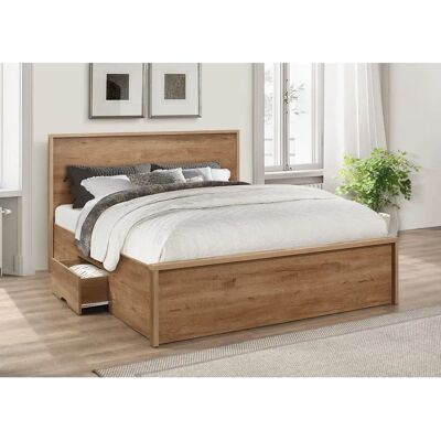 Birlea Stockwell Rustic Oak 1 Drawer Bedside - Bedside Table Birlea Stockwell Rustic Oak 1 Drawer Bedside - Bedside Table