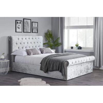 Birlea Sienna Metallic Silver Ottoman Bed - Ottoman Bed Birlea Sienna Metallic Silver Ottoman Bed - Ottoman Bed