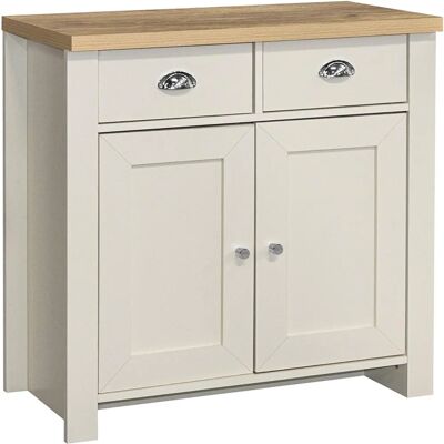 Birlea Highgate Cream and Oak Effect Sideboard - Sideboard, Farmhouse Style, 2 Door, 2 Drawer Birlea Highgate Cream and Oak Effect Sideboard - Sideboard, Farmhouse Style, 2 Door, 2 Drawer