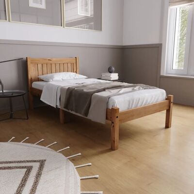 Birlea Rio Double Pine Bed Frame - Bed Birlea Rio Double Pine Bed Frame - Bed