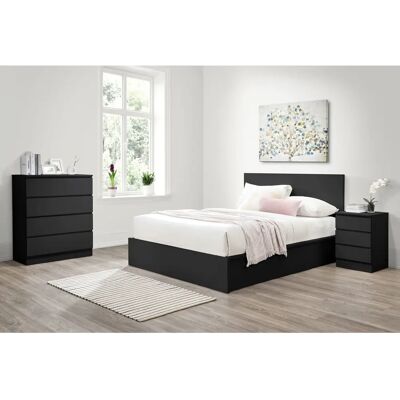 Birlea Oslo 5ft King Size Black Ottoman Bed Frame - Modern & Sleek Birlea Oslo 5ft King Size Black Ottoman Bed Frame - Modern & Sleek