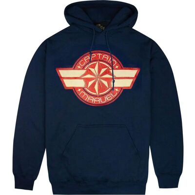 Vanilla Underground Captain Marvel Blue Hoodie - Hoodie Vanilla Underground Captain Marvel Blue Hoodie - Hoodie