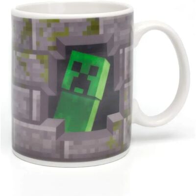 Vanilla Underground Minecraft Unisex Kids Heat Changing Mug - Grey Creeper - 11 oz Vanilla Underground Minecraft Unisex Kids Heat Changing Mug - Grey Creeper - 11 oz