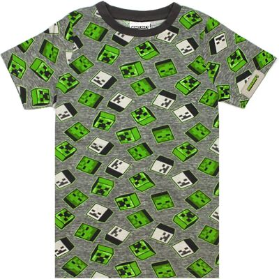 Vanilla Underground Minecraft T-Shirt Garçon - Impression Totale - Creeper & Zombie - 7-8 Ans - Publicité Vanilla Underground Minecraft T-Shirt Garçon - Impression Totale - Creeper & Zombie - 7-8 Ans - Publicité