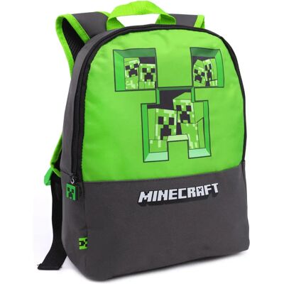 Vanilla Underground Minecraft Sac à Dos Garçons Pixel Creeper Gris - Taille Unique - Publicité Vanilla Underground Minecraft Sac à Dos Garçons Pixel Creeper Gris - Taille Unique - Publicité