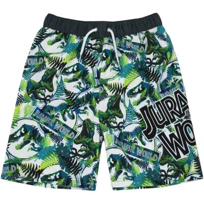 Jurassic World Boys Green Dinosaur Swim Shorts - Swim Shorts Jurassic World Boys Green Dinosaur Swim Shorts - Swim Shorts