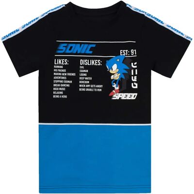 Sonic The Hedgehog Kids T-shirt - Unisex Cotton Gamer Top for 5-6 Years Sonic The Hedgehog Kids T-shirt - Unisex Cotton Gamer Top for 5-6 Years