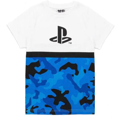 Vanilla Underground T-shirt PlayStation Garçon Manches Courtes Logo Blanc & Camouflage - T-Shirt - Publicité Vanilla Underground T-shirt PlayStation Garçon Manches Courtes Logo Blanc & Camouflage - T-Shirt - Publicité