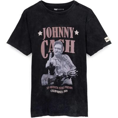 T-Shirt Noir Johnny Cash Moyen - Merch Concert Musique - Publicité T-Shirt Noir Johnny Cash Moyen - Merch Concert Musique - Publicité