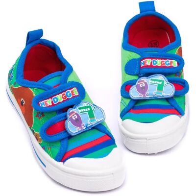 Hey Duggee Kids Green Canvas Shoes - Squirrel Club Boys Model Hey Duggee Kids Green Canvas Shoes - Squirrel Club Boys Model