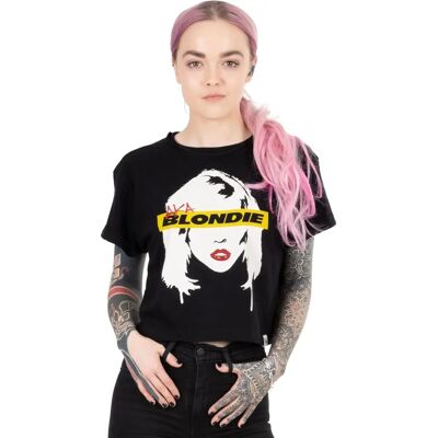 Blondie XX-Large T-shirt Court Noir - Musique - Publicité Blondie XX-Large T-shirt Court Noir - Musique - Publicité