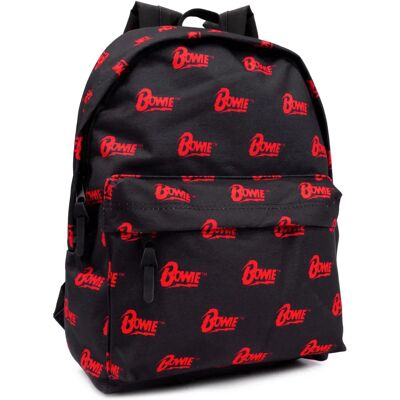 David Bowie Backpack - Unisex Black Logo - One Size David Bowie Backpack - Unisex Black Logo - One Size
