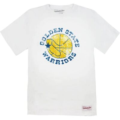 Mitchell & Ness Golden State Warriors White T-Shirt - Size Large - Traditional Fit Mitchell & Ness Golden State Warriors White T-Shirt - Size Large - Traditional Fit