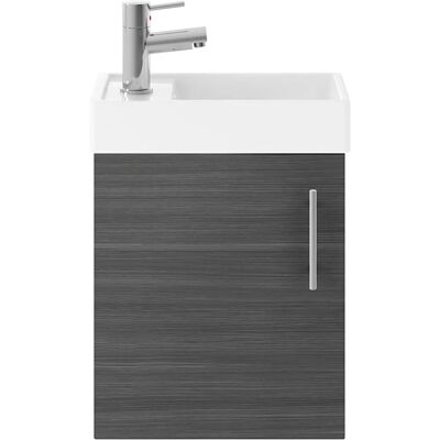 Premier Bathroom Compact 400mm Wall Mounted Vanity Unit & Sink - Bathroom Vanity Premier Bathroom Compact 400mm Wall Mounted Vanity Unit & Sink - Bathroom Vanity