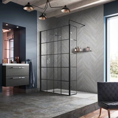 Hudson Reed - Frame Effect - 1400mm - 8mm - Wet room screen Hudson Reed - Frame Effect - 1400mm - 8mm - Wet room screen