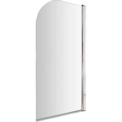 Balterley Chrome 6mm Glass Hinged Reversible Shower Bath Screen - 790x1430mm Balterley Chrome 6mm Glass Hinged Reversible Shower Bath Screen - 790x1430mm