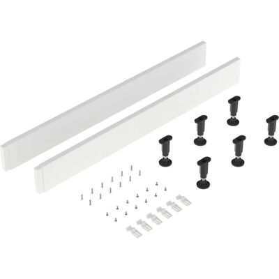 Balterley White Shower Tray Leg Set with Straight Plinth - 1000 x 1000mm Balterley White Shower Tray Leg Set with Straight Plinth - 1000 x 1000mm