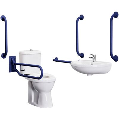Balterley - Pack - Comfort Height Pan - Wall Mount Basin - Bathroom Pack Balterley - Pack - Comfort Height Pan - Wall Mount Basin - Bathroom Pack