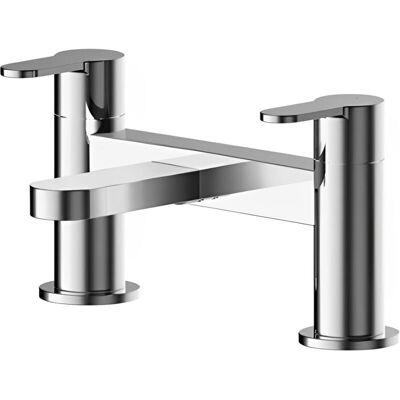 Nuie Arvan Deck Mounted Bath Filler Tap - Chrome - 120mm Height Nuie Arvan Deck Mounted Bath Filler Tap - Chrome - 120mm Height